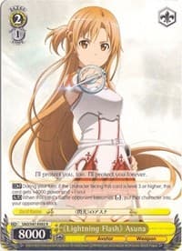 "Lightning Flash" Asuna - Sword Art Online Re: Edit - Weiss Schwarz card
