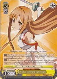 Asuna's Commanding Strength - Sword Art Online Re: Edit - Weiss Schwarz card
