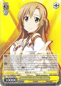 Beacon of Hope, Asuna - Sword Art Online Re: Edit - Weiss Schwarz card