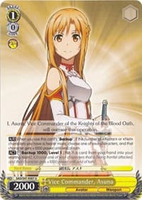 Vice Commander, Asuna - Sword Art Online Re: Edit - Weiss Schwarz card