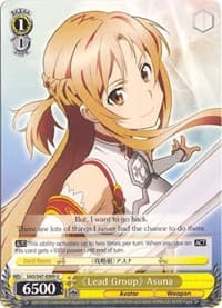 "Lead Group" Asuna - Sword Art Online Re: Edit - Weiss Schwarz card
