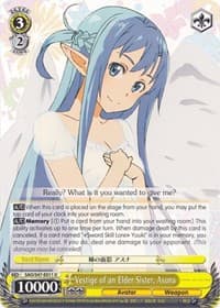 Vestige of an Elder Sister, Asuna - Sword Art Online Re: Edit - Weiss Schwarz card