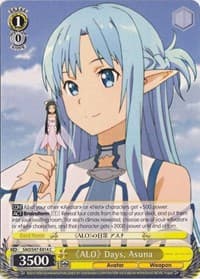 "ALO" Days, Asuna - Sword Art Online Re: Edit - Weiss Schwarz card
