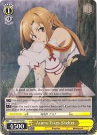 Asuna Takes Shelter - Sword Art Online Re: Edit - Weiss Schwarz card