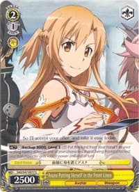 Asuna Putting Herself in the Front Lines - Sword Art Online Re: Edit - Weiss Schwarz card