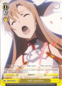 Self-sacrifice - Sword Art Online Re: Edit - Weiss Schwarz card