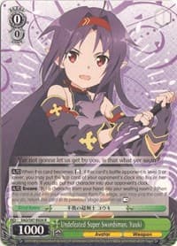 Undefeated Super Swordsman, Yuuki - Sword Art Online Re: Edit - Weiss Schwarz card