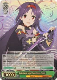 Undefeated Super Swordsman, Yuuki (RRR) - Sword Art Online Re: Edit - Weiss Schwarz card