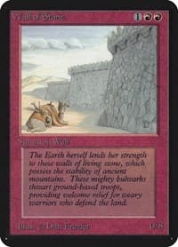 Wall of Stone - Alpha Edition - Magic: The Gathering card