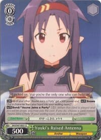 Yuuki's Raised Antenna - Sword Art Online Re: Edit - Weiss Schwarz card