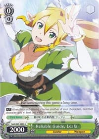 Reliable Guide, Leafa - Sword Art Online Re: Edit - Weiss Schwarz card