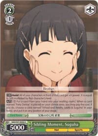 Sibling Moment, Suguha - Sword Art Online Re: Edit - Weiss Schwarz card