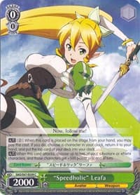 "Speedholic" Leafa - Sword Art Online Re: Edit - Weiss Schwarz card