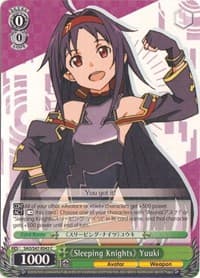 "Sleeping Knights" Yuuki - Sword Art Online Re: Edit - Weiss Schwarz card