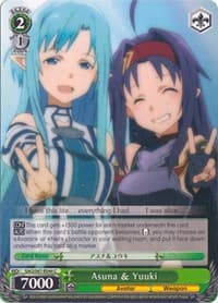 Asuna & Yuuki - Sword Art Online Re: Edit - Weiss Schwarz card