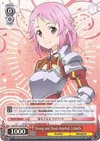 Strong and Stout-hearted, Lisbeth (RRR) - Sword Art Online Re: Edit - Weiss Schwarz card