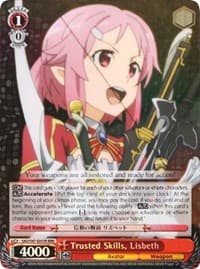 Trusted Skills, Lisbeth (RRR) - Sword Art Online Re: Edit - Weiss Schwarz card