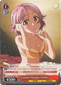 Lisbeth Changes Clothes - Sword Art Online Re: Edit - Weiss Schwarz card