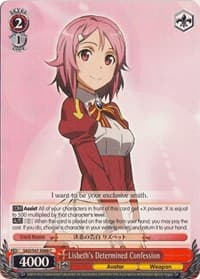 Lisbeth's Determined Confession - Sword Art Online Re: Edit - Weiss Schwarz card