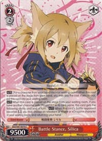 Battle Stance, Silica - Sword Art Online Re: Edit - Weiss Schwarz card