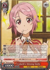 Lisbeth's Shining Smile - Sword Art Online Re: Edit - Weiss Schwarz card