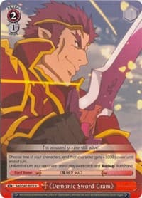 Demonic Sword Gram - Sword Art Online Re: Edit - Weiss Schwarz card