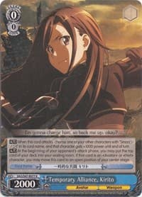 Temporary Alliance, Kirito - Sword Art Online Re: Edit - Weiss Schwarz card