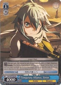 Temporary Alliance, Sinon - Sword Art Online Re: Edit - Weiss Schwarz card