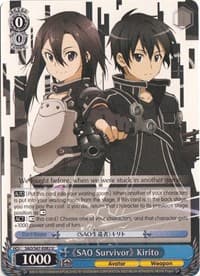 "SAO Survivor" Kirito - Sword Art Online Re: Edit - Weiss Schwarz card
