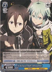 In the Face of "Death", Kirito & Sinon - Sword Art Online Re: Edit - Weiss Schwarz card