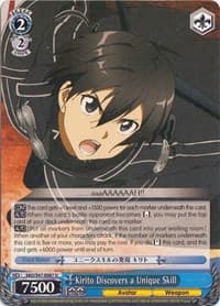 Kirito Discovers a Unique Skill - Sword Art Online Re: Edit - Weiss Schwarz card