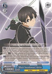 "Black Swordsman" Kirito - Sword Art Online Re: Edit - Weiss Schwarz card