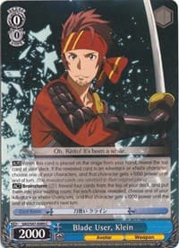 Blade User, Klein - Sword Art Online Re: Edit - Weiss Schwarz card