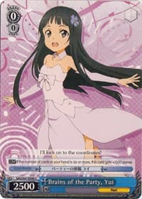 Brains of the Party, Yui - Sword Art Online Re: Edit - Weiss Schwarz card