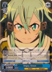 Angry Sinon - Sword Art Online Re: Edit - Weiss Schwarz card