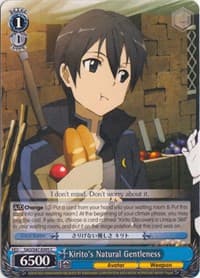 Kirito's Natural Gentleness - Sword Art Online Re: Edit - Weiss Schwarz card