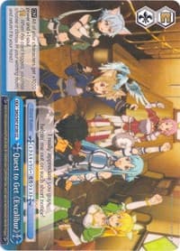 Quest to Get Excalibur (Blue) - Sword Art Online Re: Edit - Weiss Schwarz card