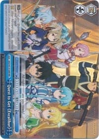 Quest to Get Excalibur (RRR) - Sword Art Online Re: Edit - Weiss Schwarz card