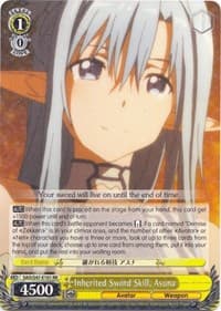 Inherited Sword Skill, Asuna - Sword Art Online Re: Edit - Weiss Schwarz card