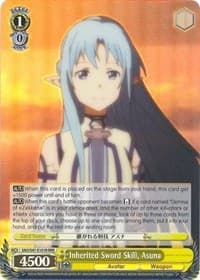 Inherited Sword Skill, Asuna (RRR) - Sword Art Online Re: Edit - Weiss Schwarz card