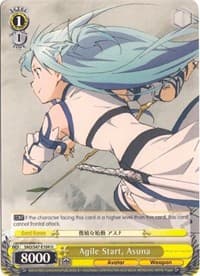 Agile Start, Asuna - Sword Art Online Re: Edit - Weiss Schwarz card