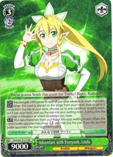 Adventure with Everyone, Leafa - Sword Art Online Re: Edit - Weiss Schwarz card