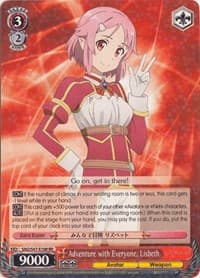 Adventure with Everyone, Lisbeth - Sword Art Online Re: Edit - Weiss Schwarz card