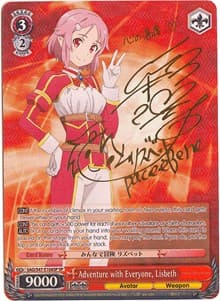 Adventure with Everyone, Lisbeth (SP) - Sword Art Online Re: Edit - Weiss Schwarz card
