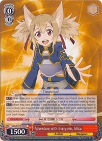 Adventure with Everyone, Silica - Sword Art Online Re: Edit - Weiss Schwarz card