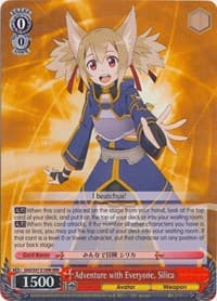 Adventure with Everyone, Silica (RRR) - Sword Art Online Re: Edit - Weiss Schwarz card