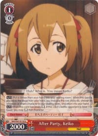 After Party, Keiko - Sword Art Online Re: Edit - Weiss Schwarz card
