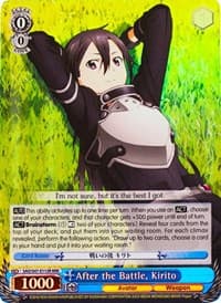 After the Battle, Kirito (RRR) - Sword Art Online Re: Edit - Weiss Schwarz card