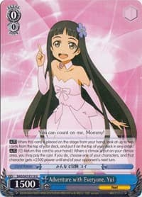 Adventure with Everyone, Yui - Sword Art Online Re: Edit - Weiss Schwarz card