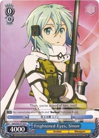 Frightened Eyes, Sinon - Sword Art Online Re: Edit - Weiss Schwarz card